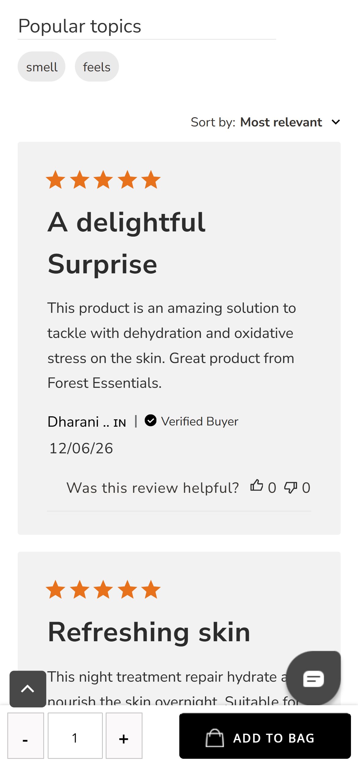 Forest Essentials â€” Mobile